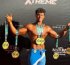 Filho de Carla Perez e Xanddy conquista seis títulos em campeonato de fisiculturismo nos EUA